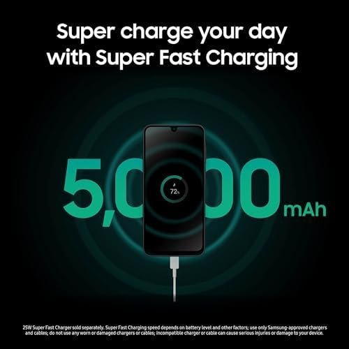 Samsung Galaxy A17 5G Smart Phone, 128GB, Large AMOLED, High-Res Camera, Durable Design, Super Fast Charging, Expandable Storage, Circle to Search, 2025, US 1 Yr Manufacturer Warranty, Black : Cell Phones & Accessories - Image 4